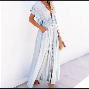 Vici Anika Pocketed Maxi Dress NWT